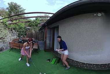 Czech VR 311 - Garden Mini-Golf With Two Gorgeous Babes