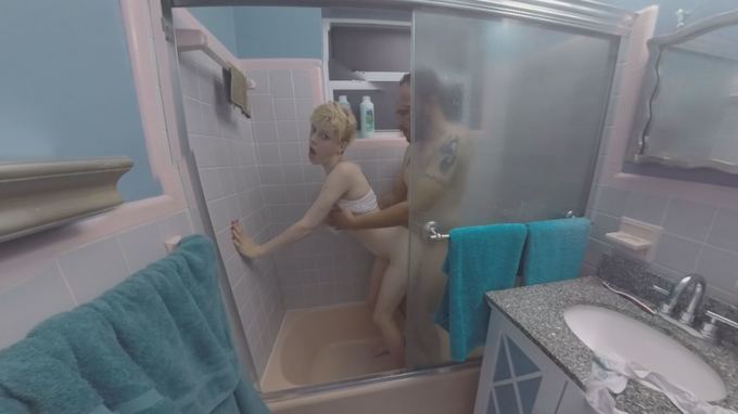 Class In The Bath Naughty Couple VR Porn Voyeur