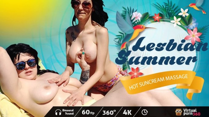 Lesbian Summer: Hot Sunscreen Massage