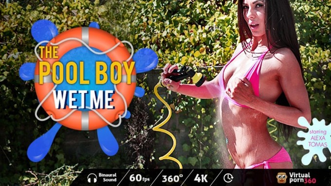 The Pool Boy Wet Me Alexa Tomas Outdoor Fuck VR Voyeur