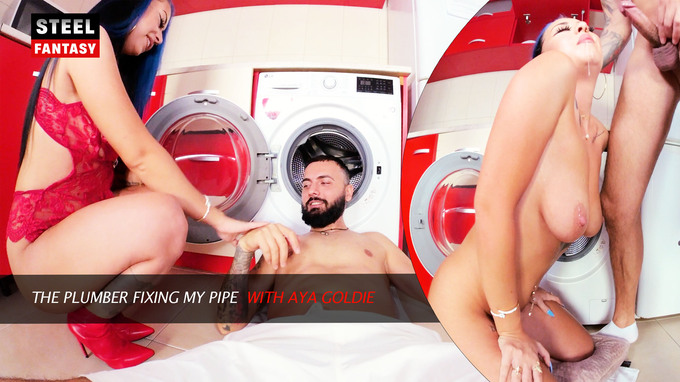 The Plumber Fixing My Pipe with Aya Goldie