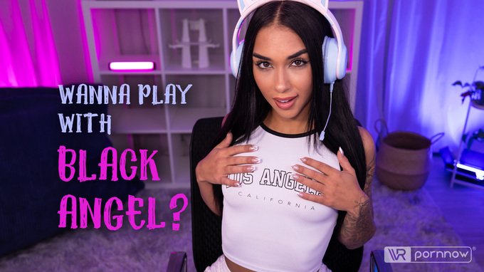 Erotic Gaming Session starring Black Angel