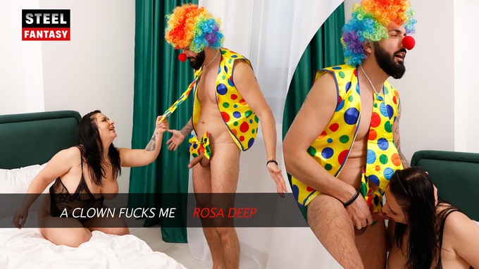A clown fucks me Rosa Deep