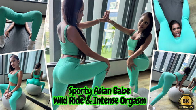 Sporty Asian Babe, Wild Ride & Intense Orgasm in 8K60fps VR POV!