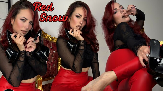 Hottie In Leather Pants Is The Queen Of Foot Teasing