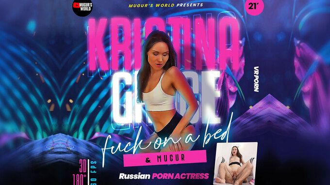 Russian porn Actress Kristina Fucks on a Bed