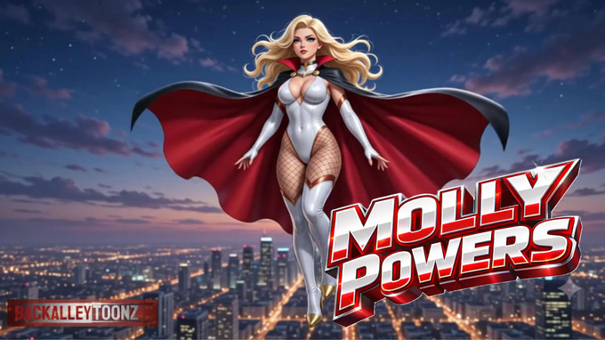 Thick Big Booty Blonde Superhero Molly